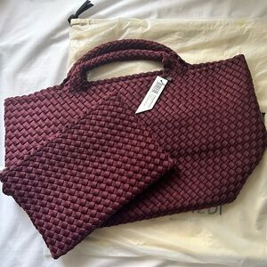 NWT Naghedi Medium Tote Bordeaux
